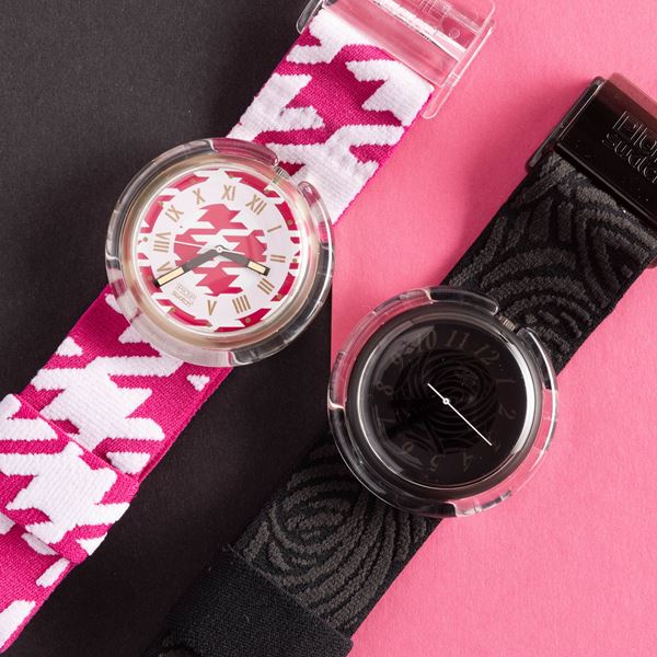 Swatch - Due Pop Swatch NOS:  Swatch Pop Mlle Swatch Pop Mondfinsternis