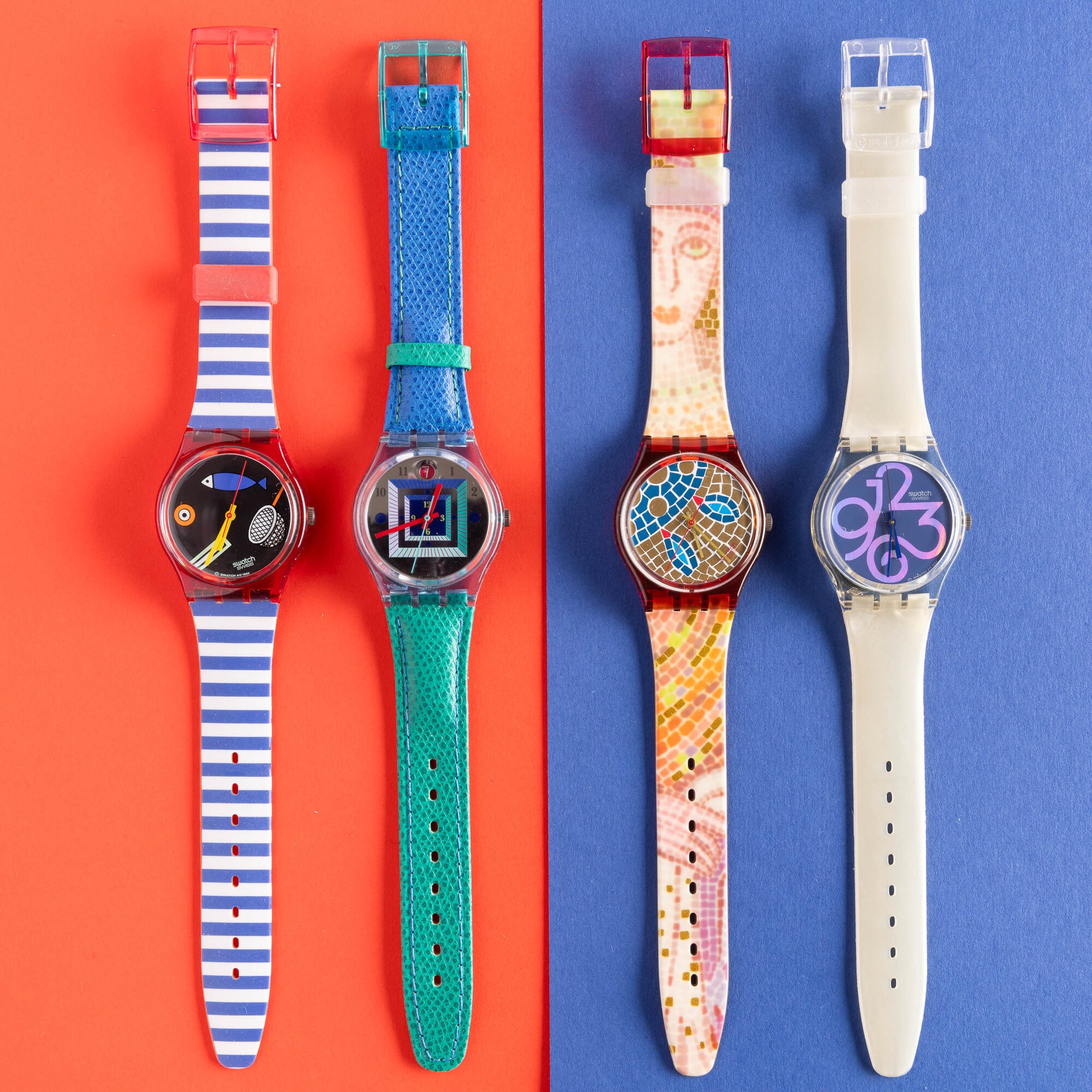 Quattro Swatch Nos:swatch Fritto Mistoswatch Kangarooswatch Ravennaswatch Gent Xxl
