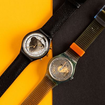 Swatch Chrono e Swatch Automatic Nos:swatch Chrono Colossal Swatch Blue Matic