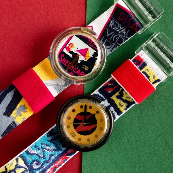Swatch - Due Pop Swatch NOS:  Swatch Pop Raffles Swatch Pop Vintage