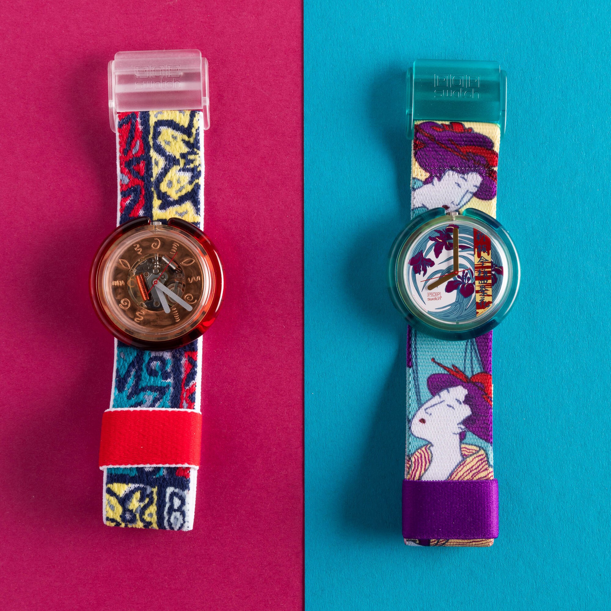 Due Pop Swatch Nos:swatch Pop Provencalswatch Pop Pleasure Garden