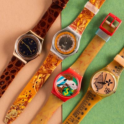 Quattro Swatch Nos:swatch Vintage Pdeswatch Voie Humaineswatch Doreswatch Sketch
