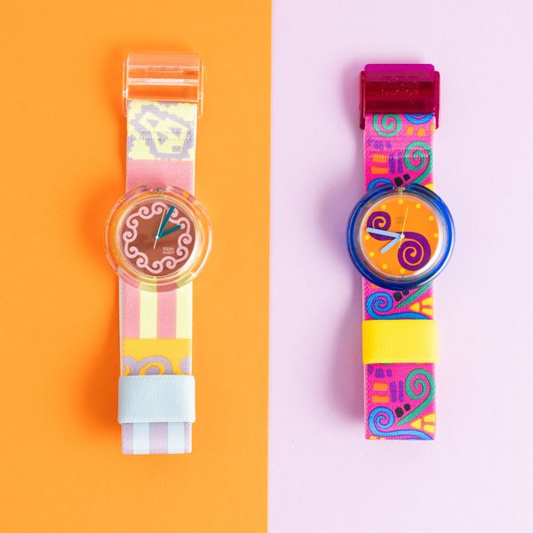 Swatch - Due Pop Swatch NOS:  Swatch Pop Corolla Swatch Pop Pococatepetl