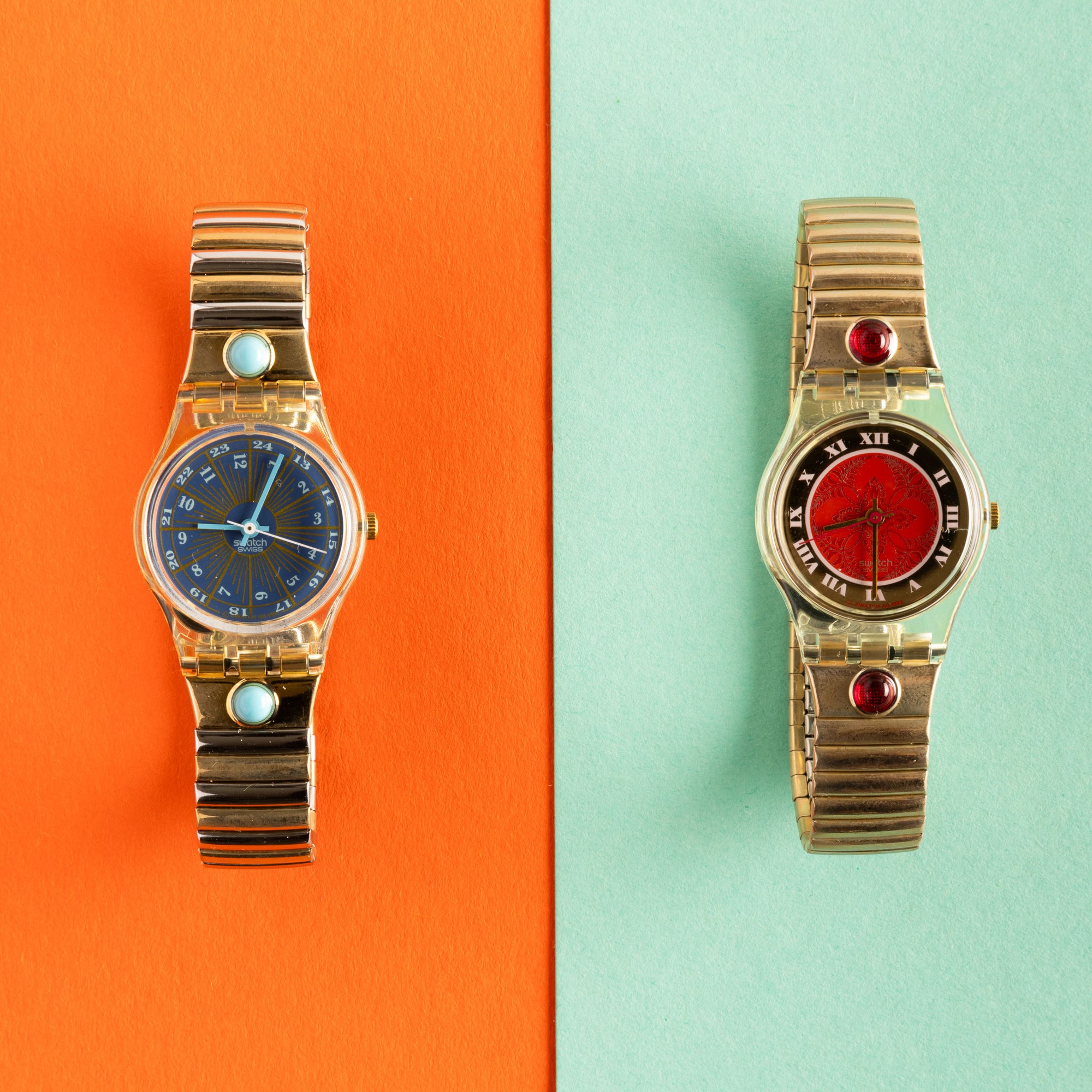 Due Swatch Bracciale Elastico Nos:swatch Lady Tournevisswatch Lady Tourmaline
