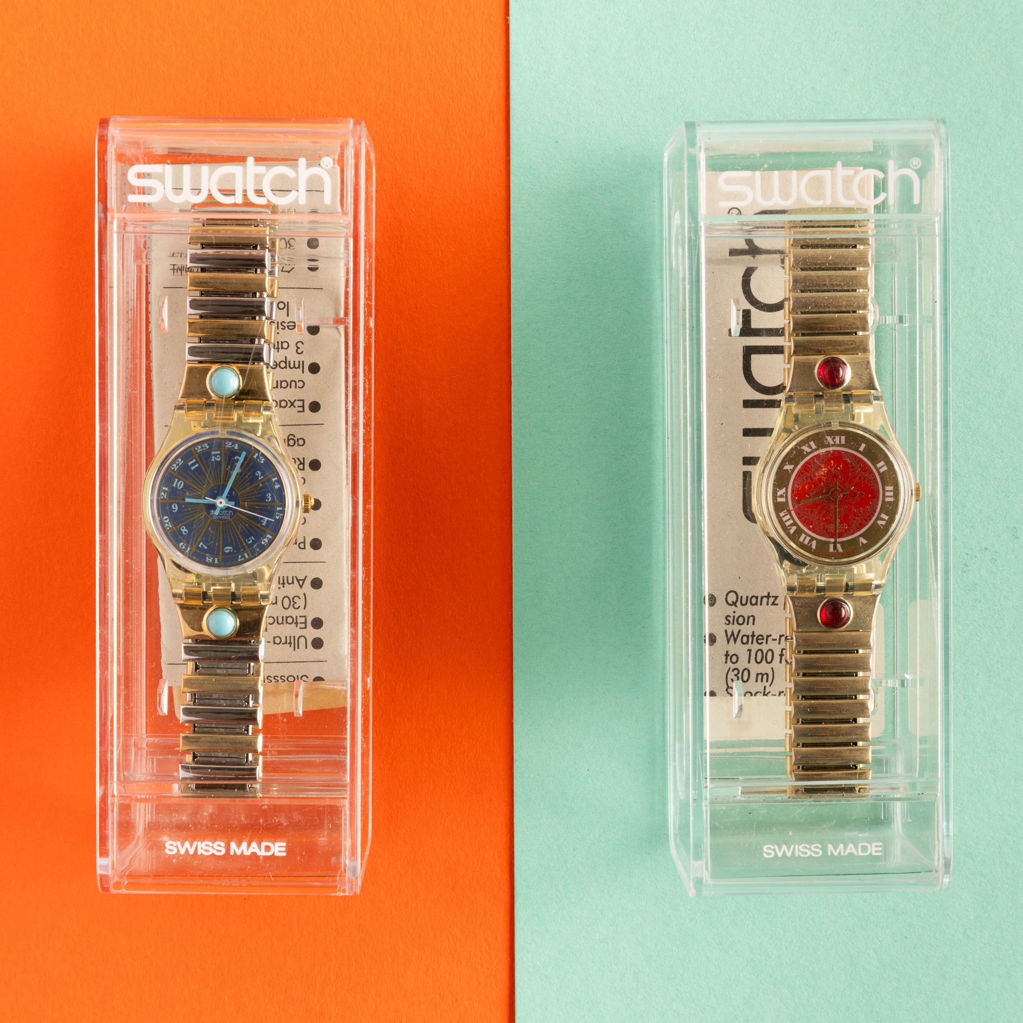 Due Swatch Bracciale Elastico Nos:swatch Lady Tournevisswatch Lady Tourmaline