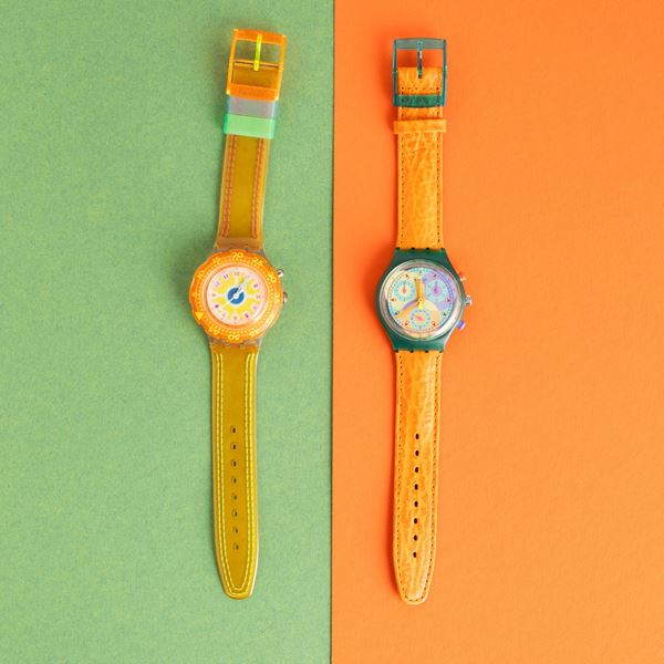 Swatch - Swatch Chrono e Swatch Scuba NOS:  Swatch Scuba Frullato Swatch Chrono Sound