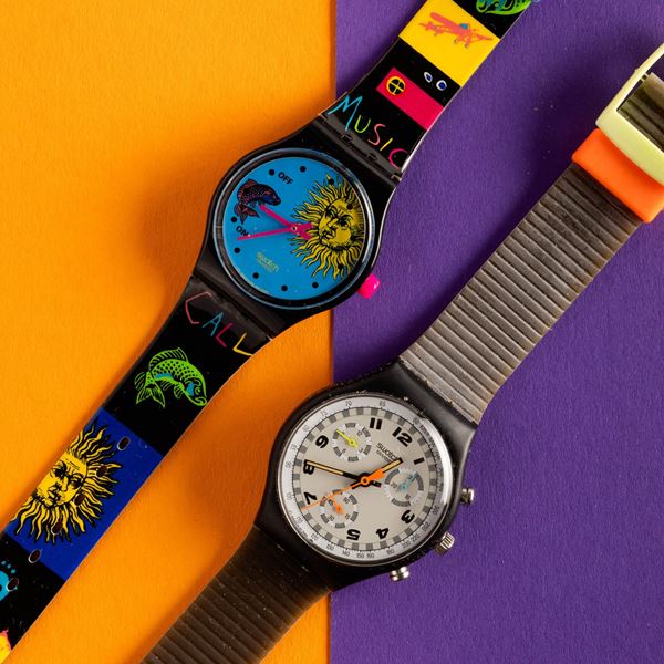 Swatch - Swatch e Swatch Chrono NOS:  Swatch Musicall Europe in Concert Swatch Chrono Skate Bike