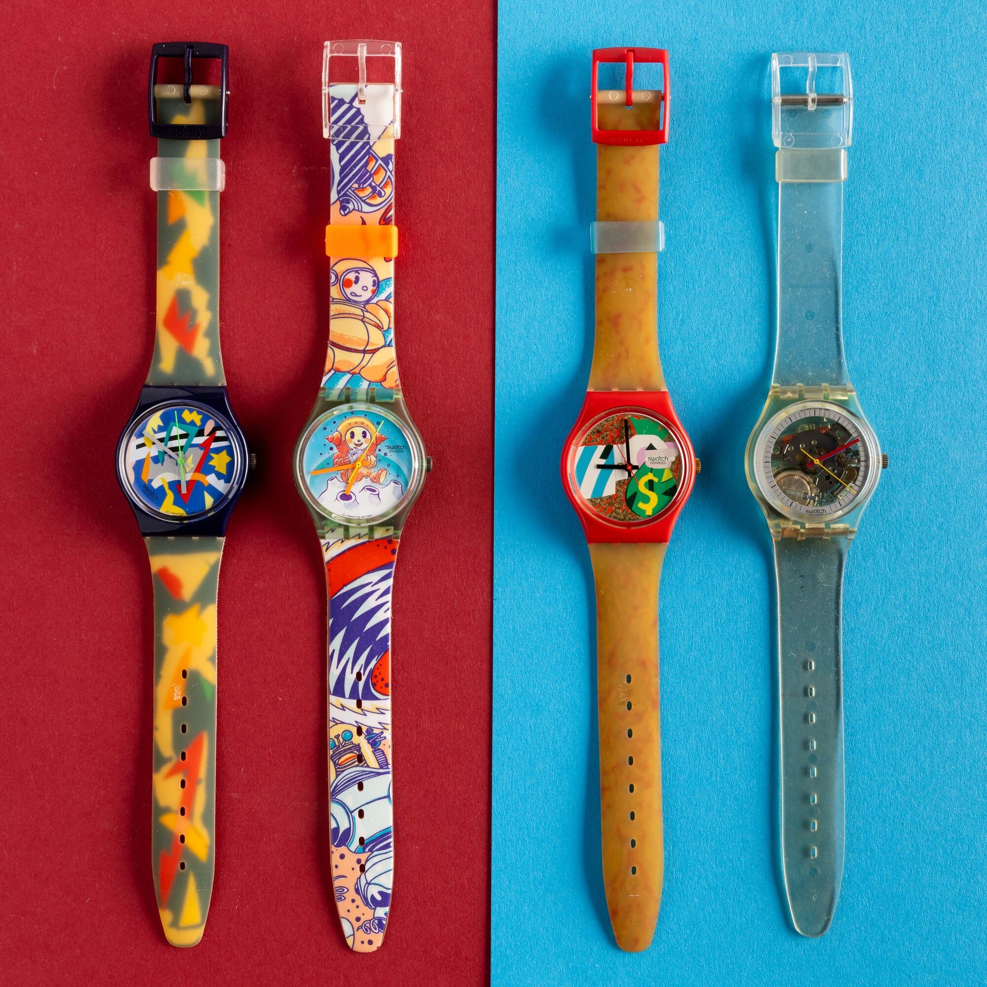 Quattro Swatch Nos:swatch Silver Patchswatch Yuriswatch Doréswatch Jelly Fish