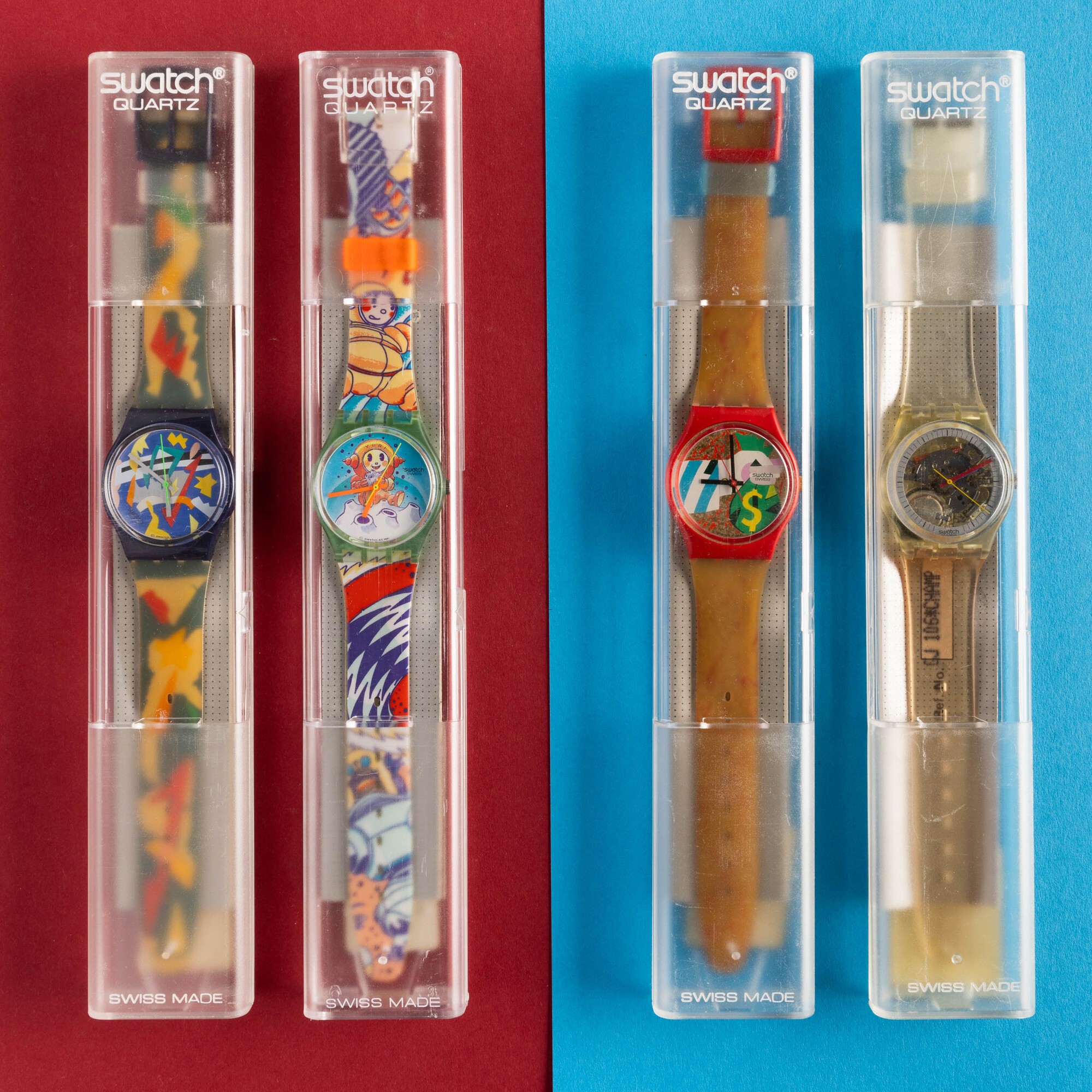 Quattro Swatch Nos:swatch Silver Patchswatch Yuriswatch Doréswatch Jelly Fish