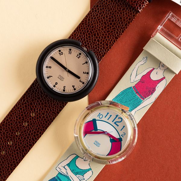 Swatch - Due Pop Swatch NOS:  Swatch Pop Mocca Swatch Pop Life Saver