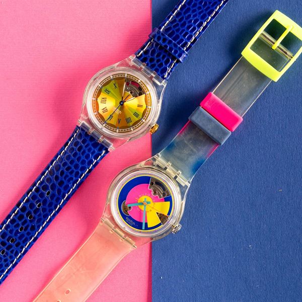 Swatch - Due Swatch Automatic NOS:  Swatch Automatic Eismeer Swatch Automatic Happy Wheels