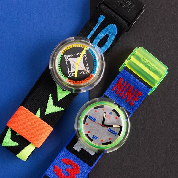 Swatch - Due Pop Swatch NOS:  Swatch Pop Nineteen Swatch Pop Countdown