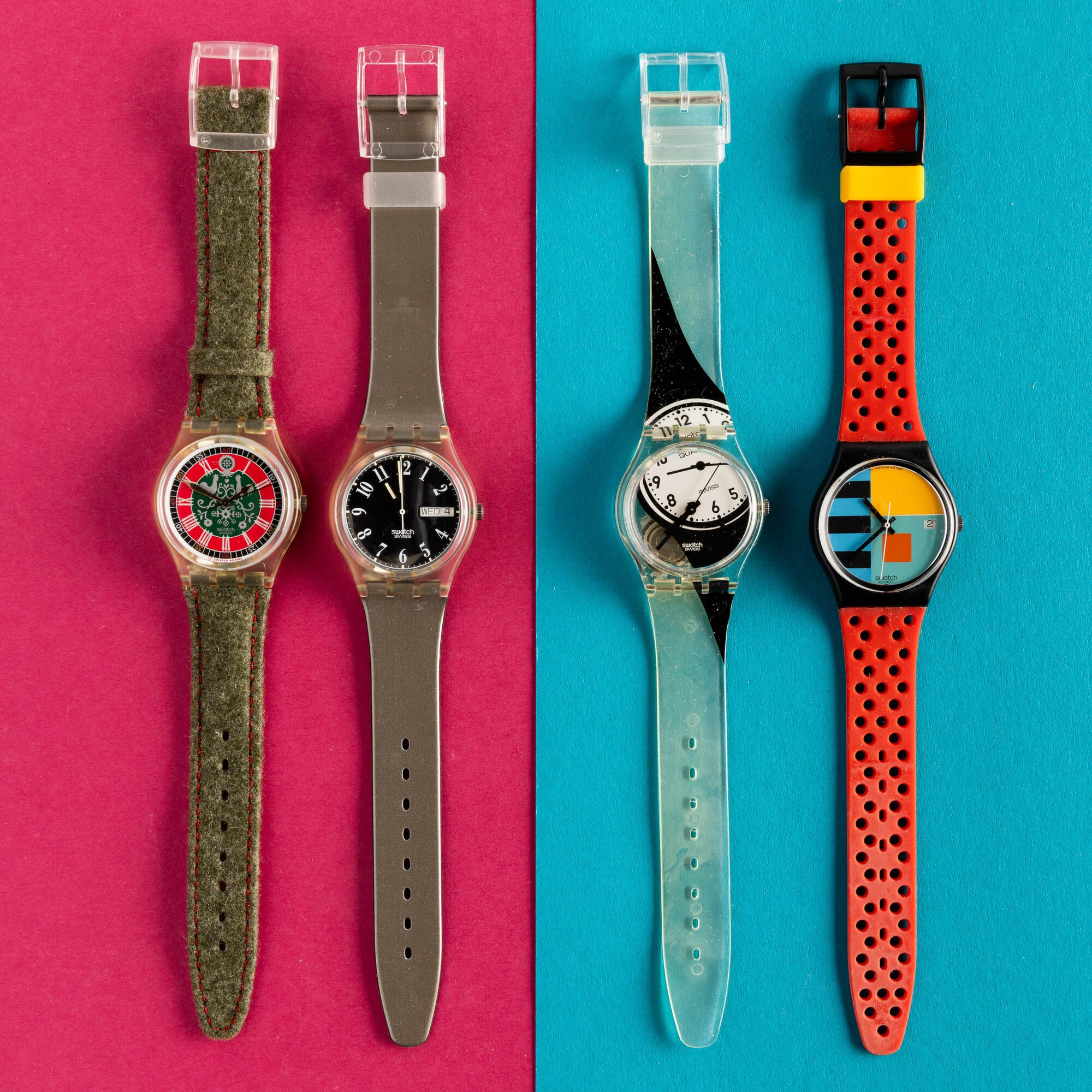 Quattro Swatch Nos:swatch Lodenswatch Jeffersonswatch Sideswatch Needles