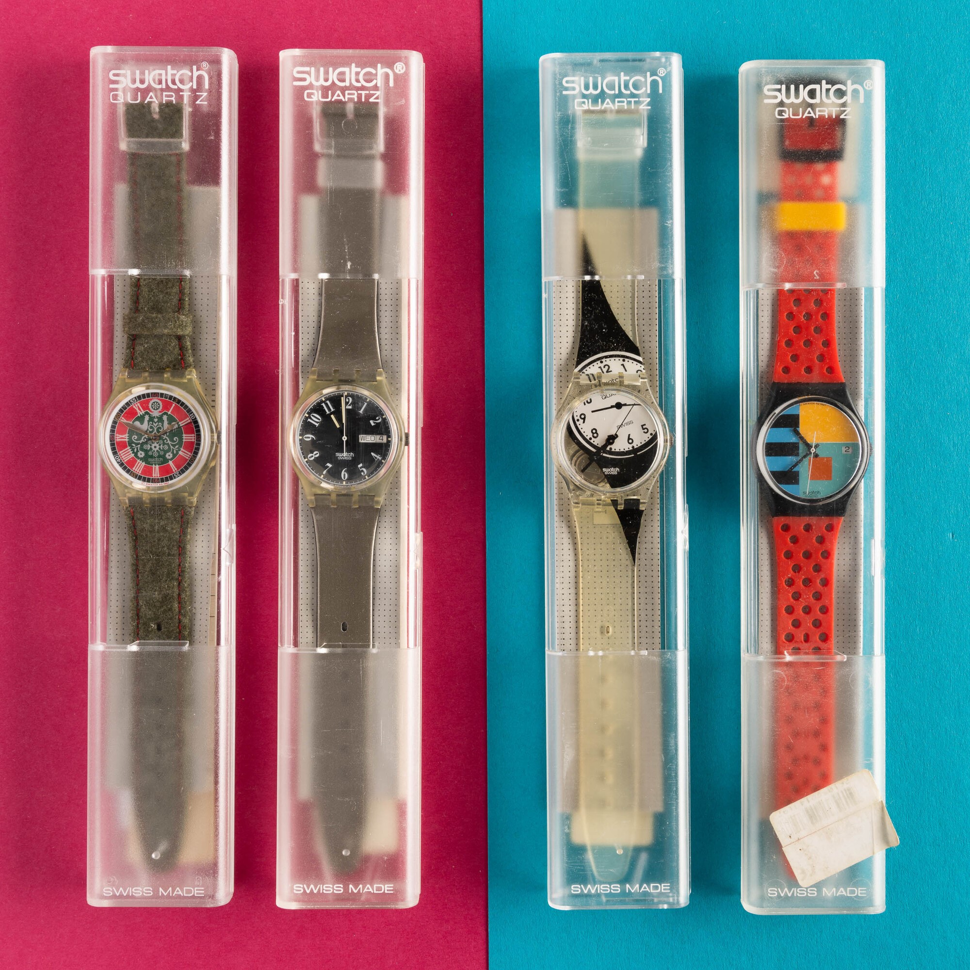 Quattro Swatch Nos:swatch Lodenswatch Jeffersonswatch Sideswatch Needles