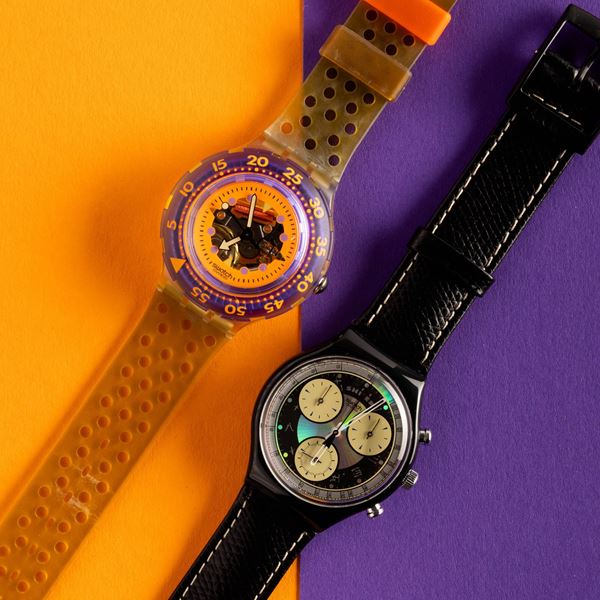 Swatch - Swatch Scuba e Swatch Chrono NOS:  Swatch Scuba Hyppocampus Swatch Chrono Miobiao
