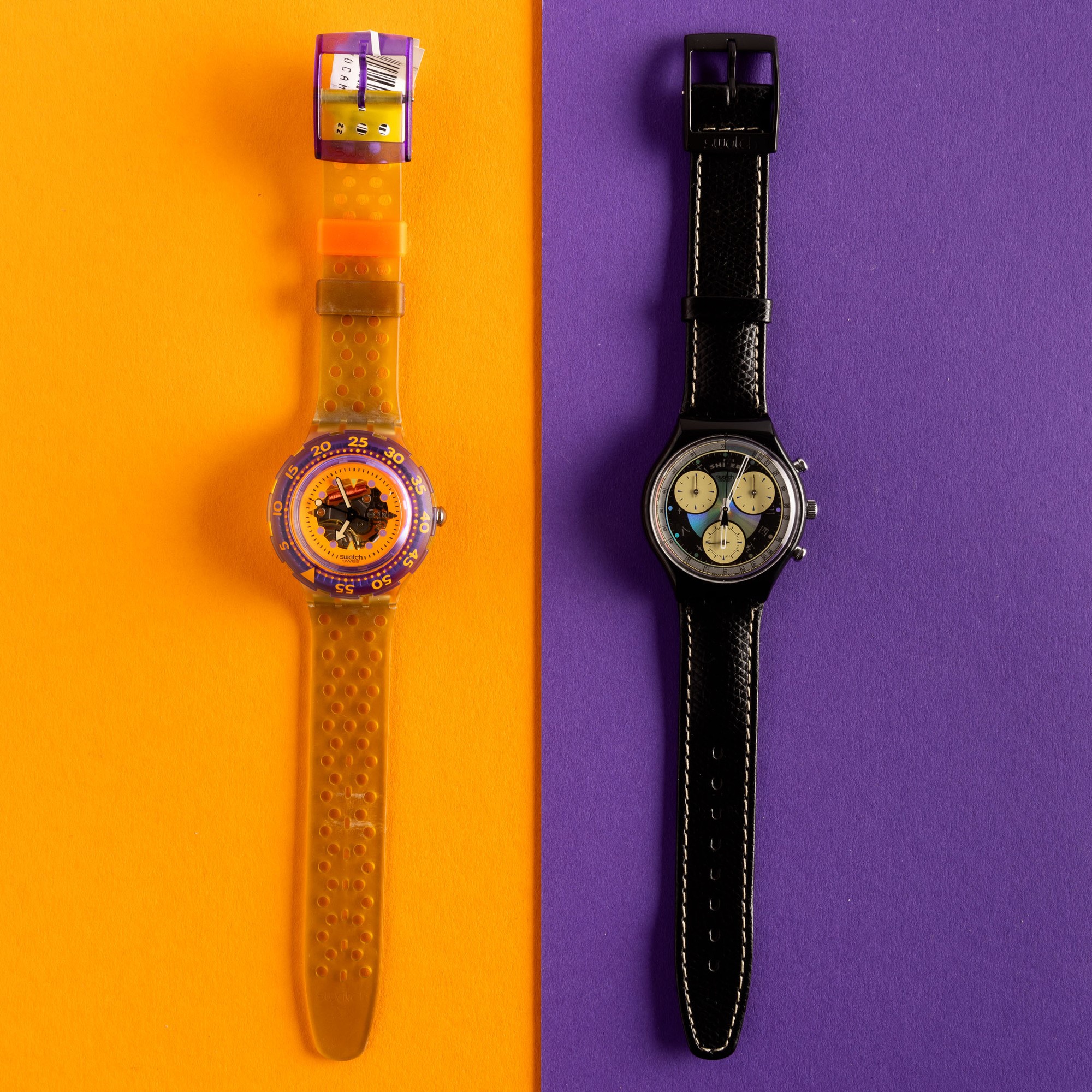Swatch Scuba e Swatch Chrono Nos:swatch Scuba Hyppocampusswatch Chrono Miobiao