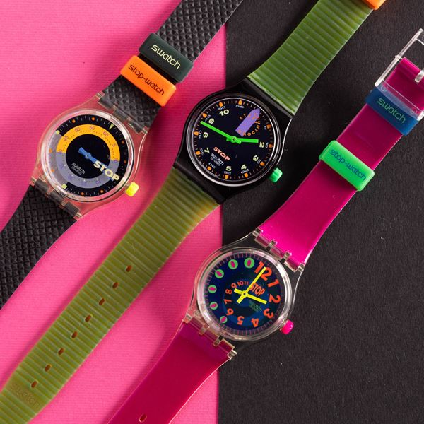 Swatch - Tre Swatch NOS:  Swatch Coffee Break Swatch Jess Rush Swatch Andale