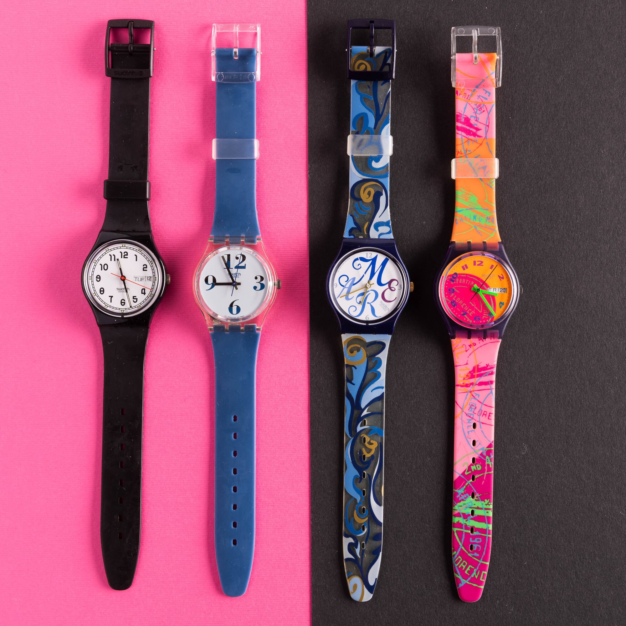 Quattro Swatch Nos:swatch Pairswatch Magnitudoswatch Algarveswatch Fluo Seal