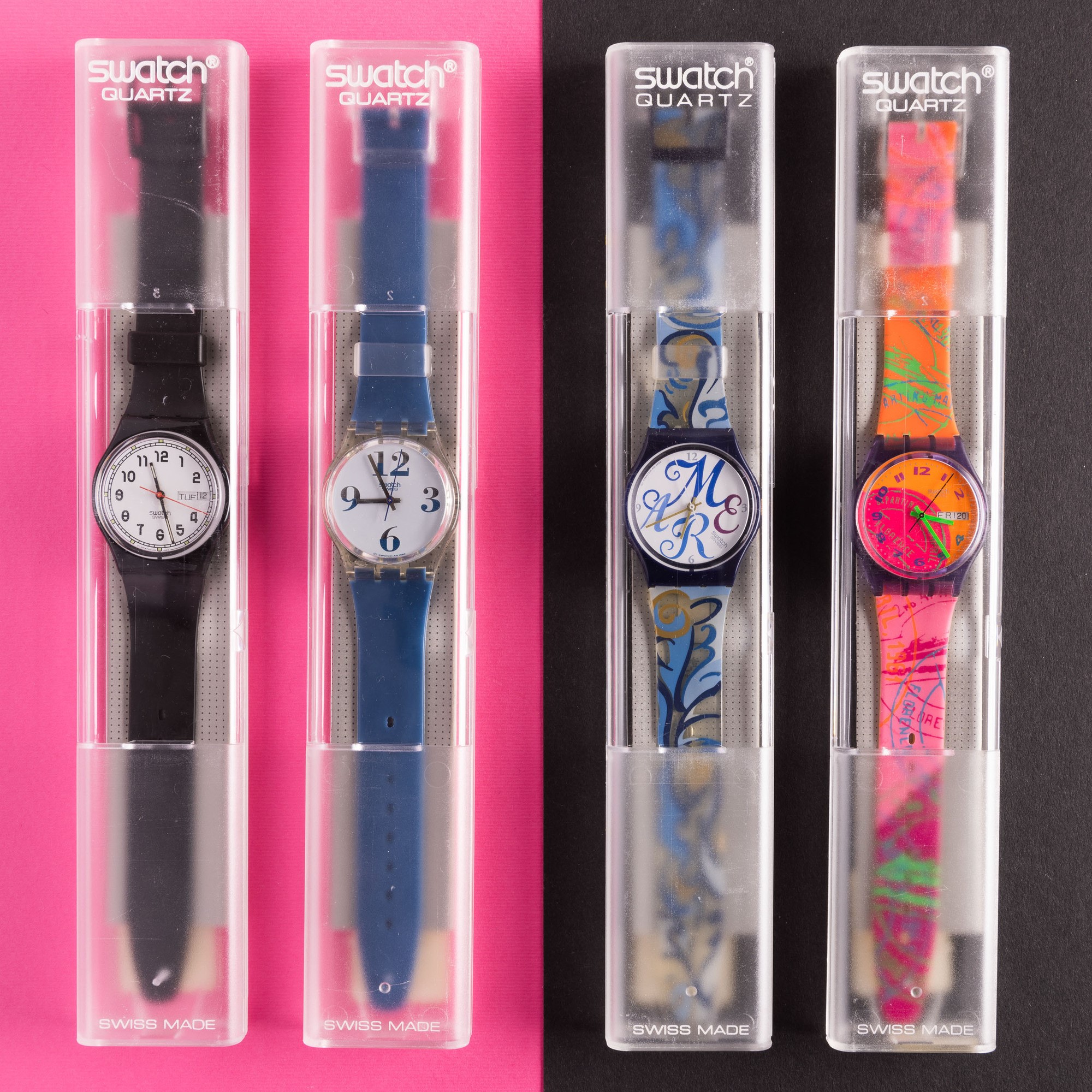 Quattro Swatch Nos:swatch Pairswatch Magnitudoswatch Algarveswatch Fluo Seal