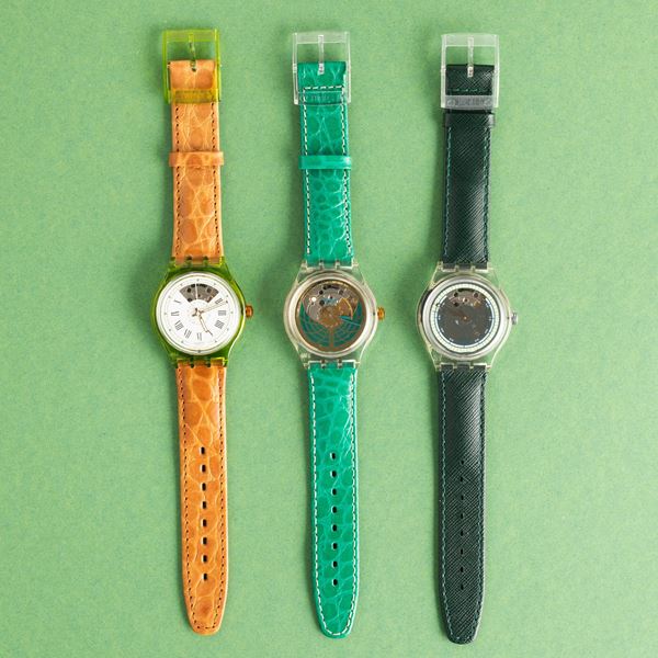 Swatch - Tre Swatch Automatici NOS:  Swatch Gran Via Swatch Ramarro Swatch Francois 1er