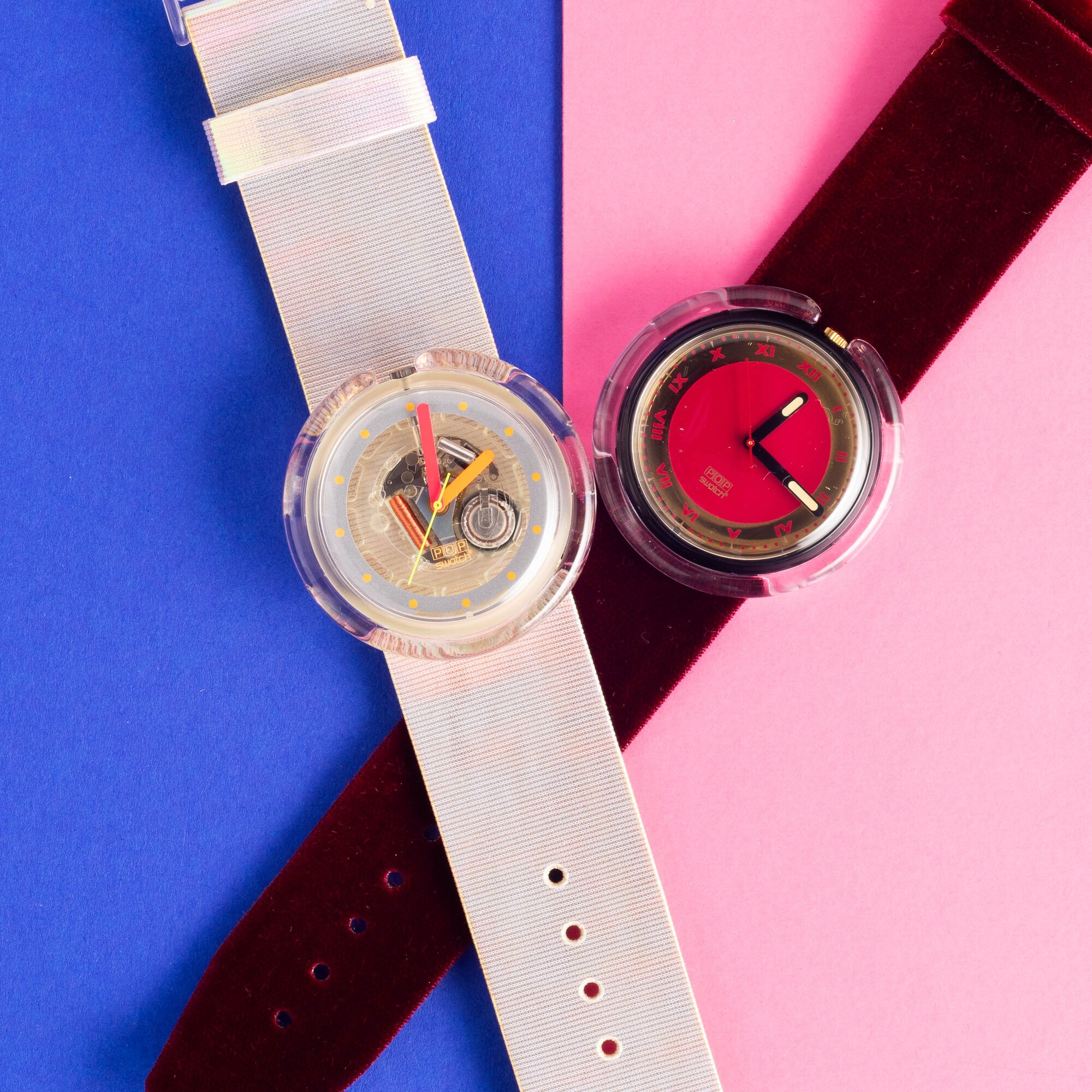 Due Pop Swatch Nos:swatch Pop Red Velvetswatch Pop Vintage