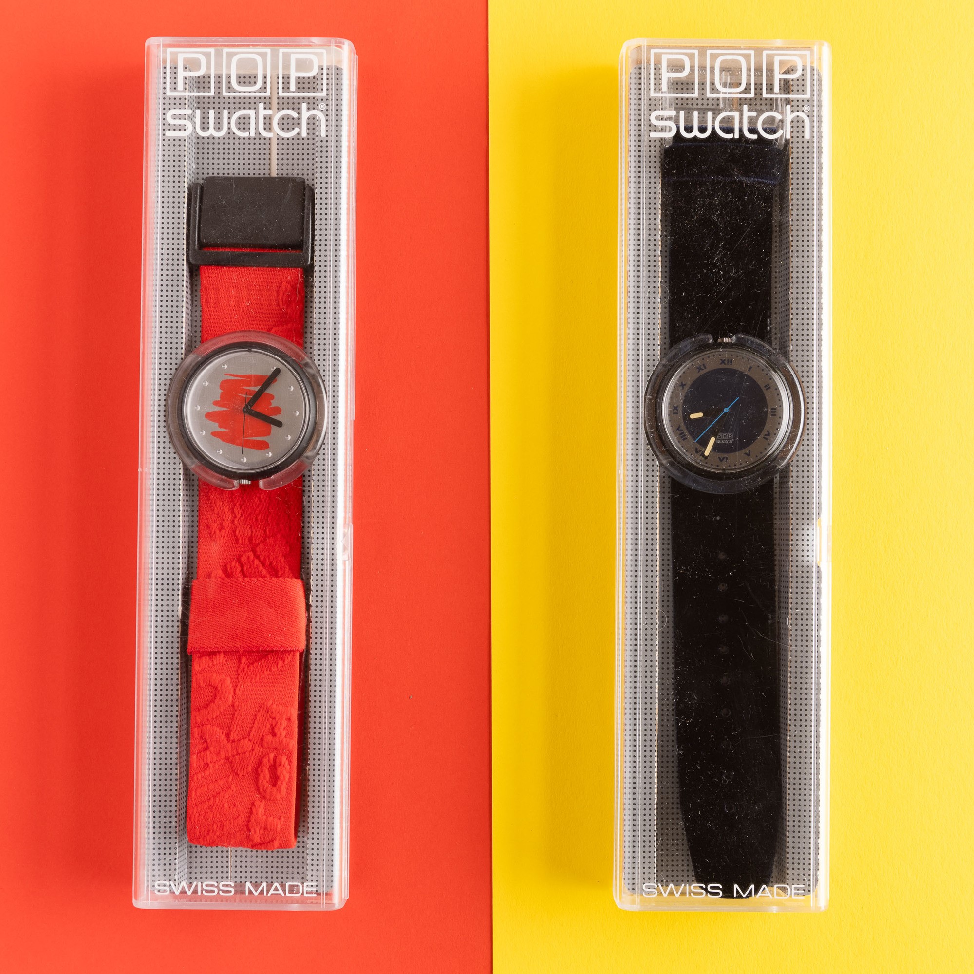 Due Pop Swatch Nos:swatch Pop Red Eyeswatch Pop Blue Velvet