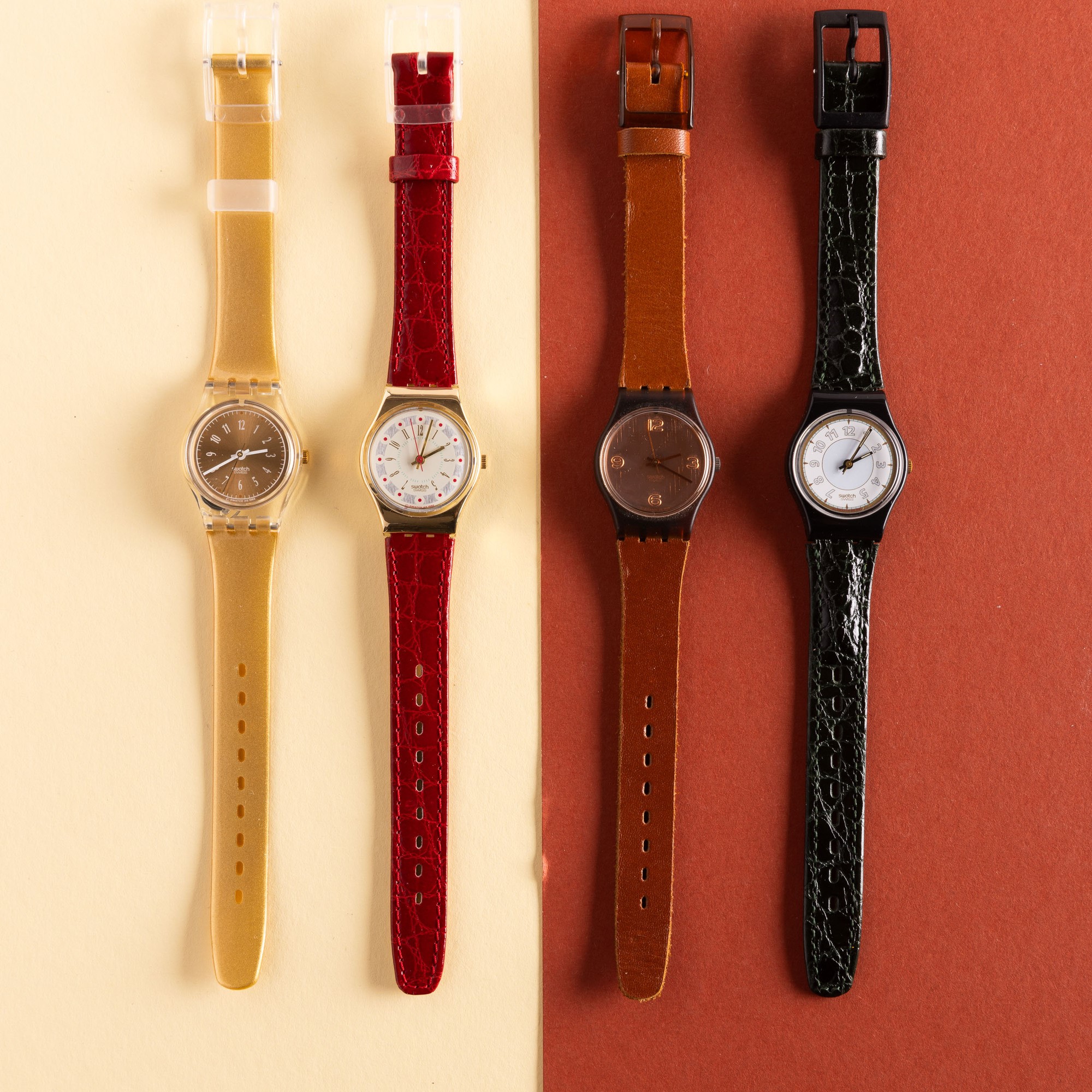 Quattro Swatch Lady Nos:swatch Skyswatch Heartsswatch True Westswatch Raissa