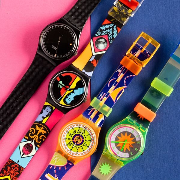 Swatch - Quattro Swatch NOS:  Swatch Spot Flash Swatch Coloured Love Swatch Sea Traffic Swatch Arctic Star