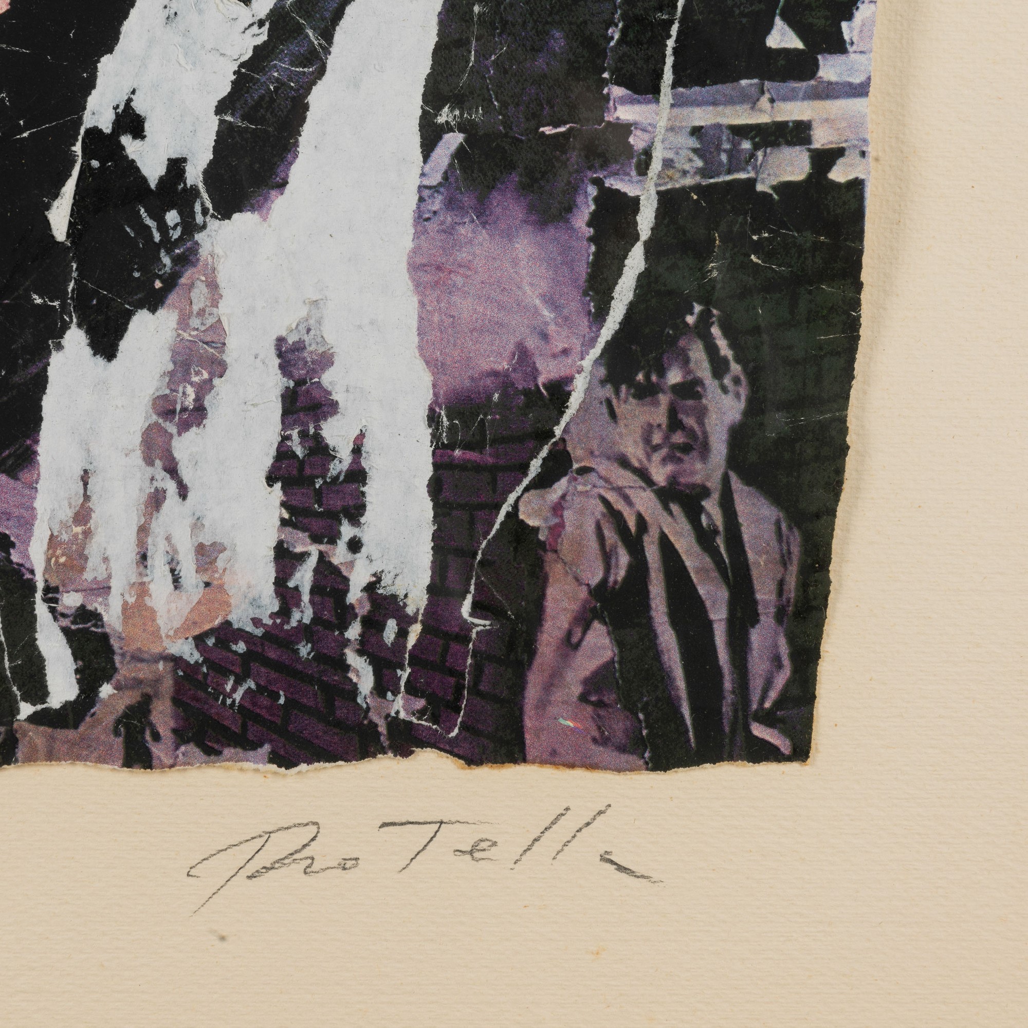 Mimmo Rotella - Senza Titolo