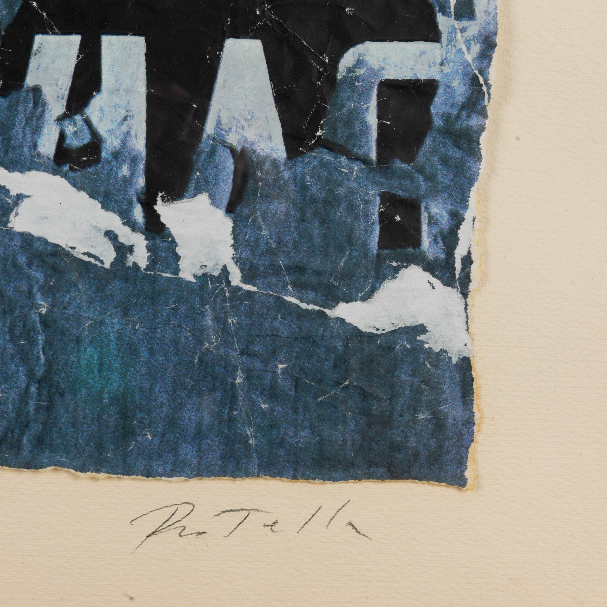 Mimmo Rotella - Senza Titolo