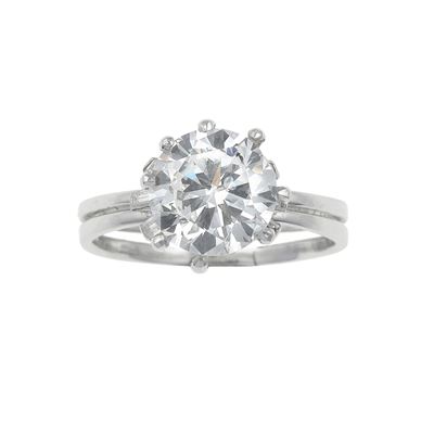Diamante taglio brillante, ct 2,96 — colore I, caratteristiche interne SI2 e fluorescenza UV molt...