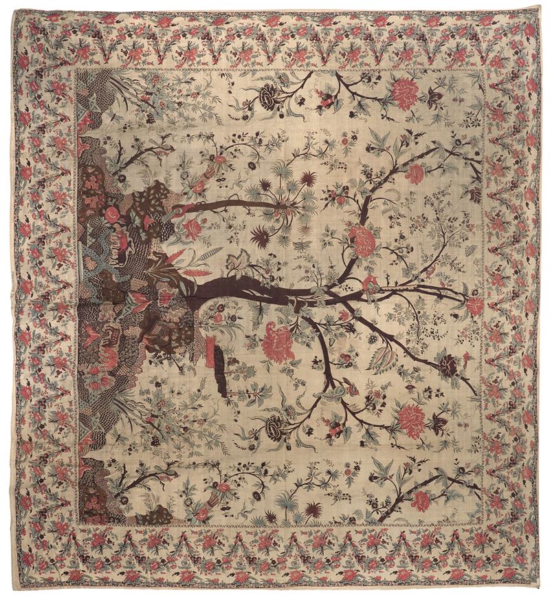 Mezzaro dell'albero vecchio, Genova fine XVIII secolo  - Asta Tappeti Antichi - Cambi Casa d'Aste