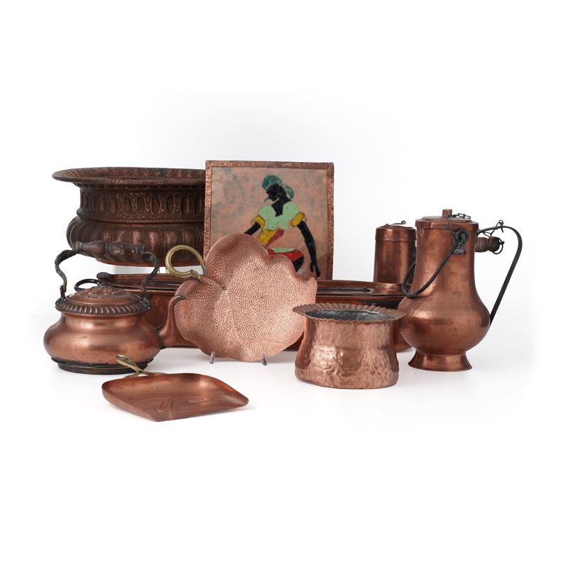 Lotto di oggetti decorativi e da cucina un rame  - Asta Antiquariato - Cambi Casa d'Aste