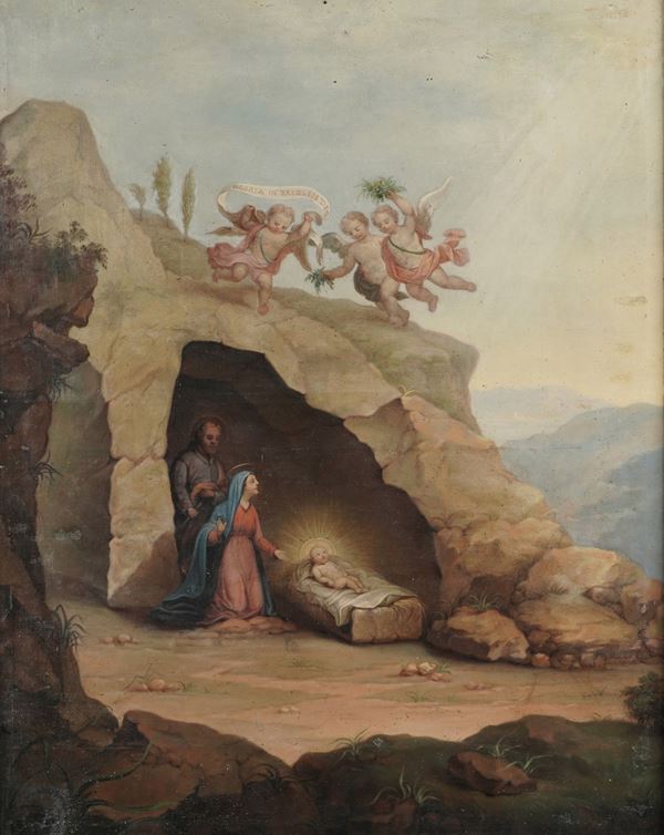 Scuola del XVIII/XIX secolo Natività