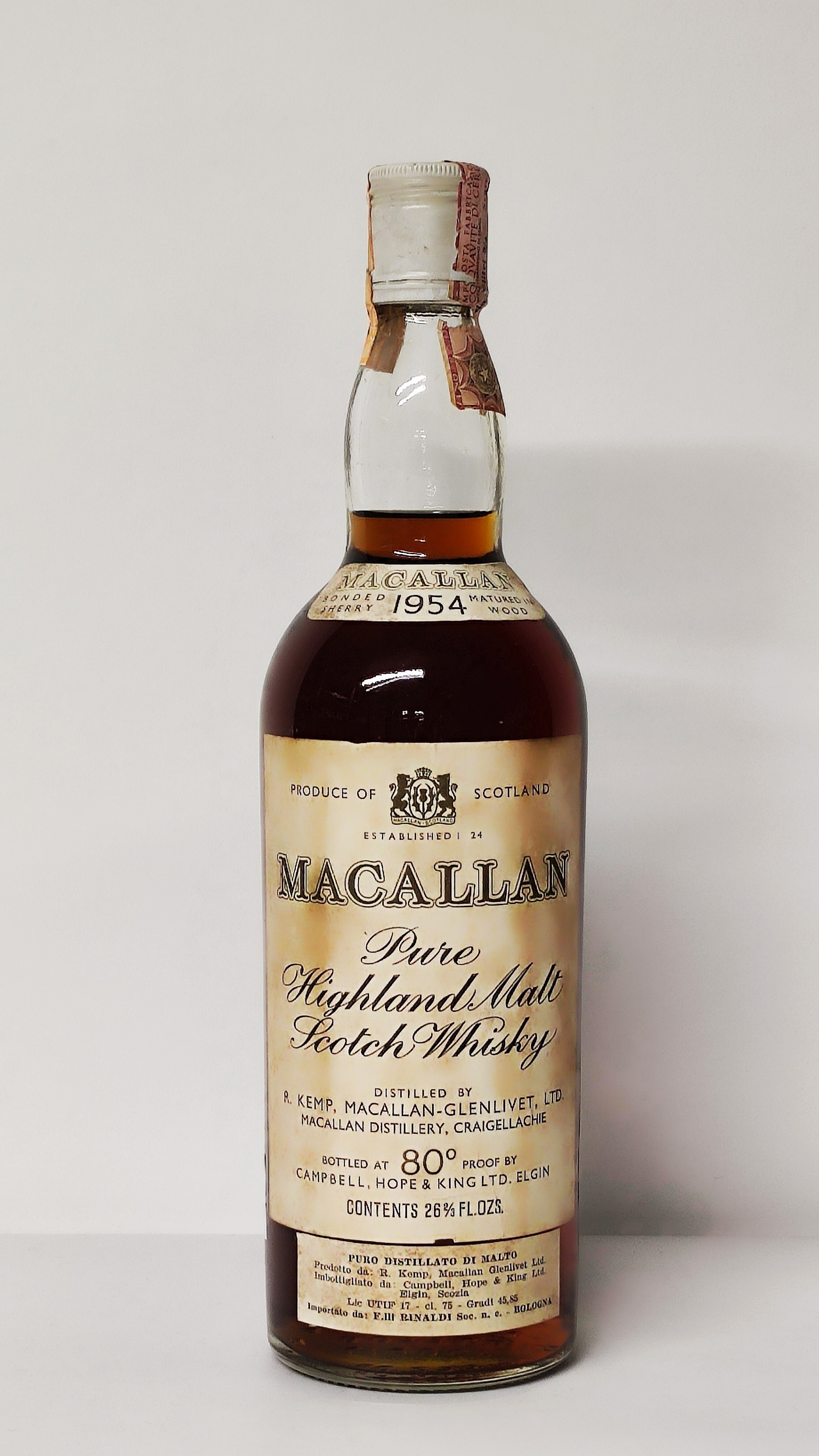 The Macallan 15 Years Old 1954, Pure Highland Malt Scotch Whisky