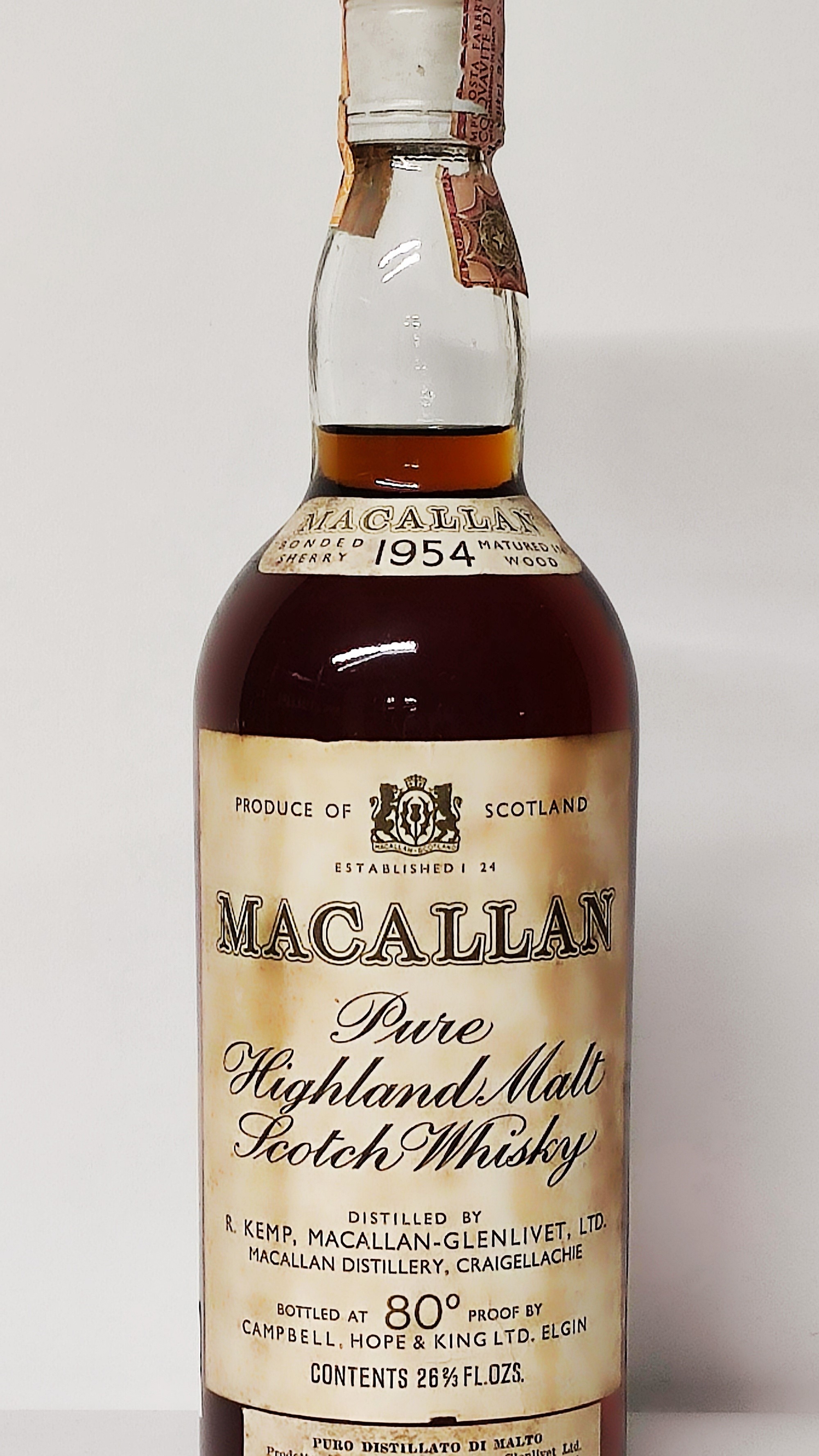 The Macallan 15 Years Old 1954, Pure Highland Malt Scotch Whisky