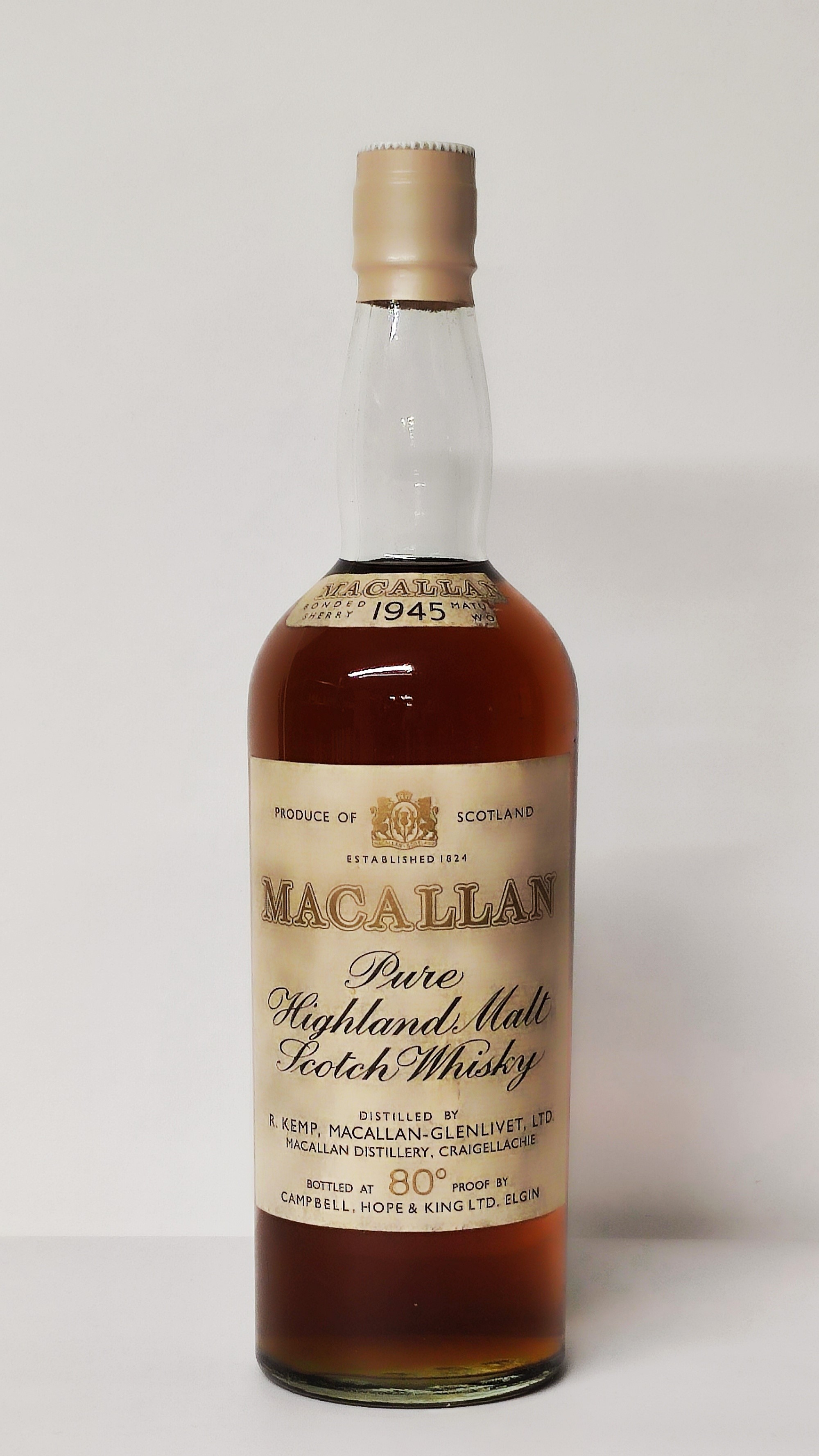 The Macallan 15 Years Old 1945, Pure Highland Malt Scotch Whisky