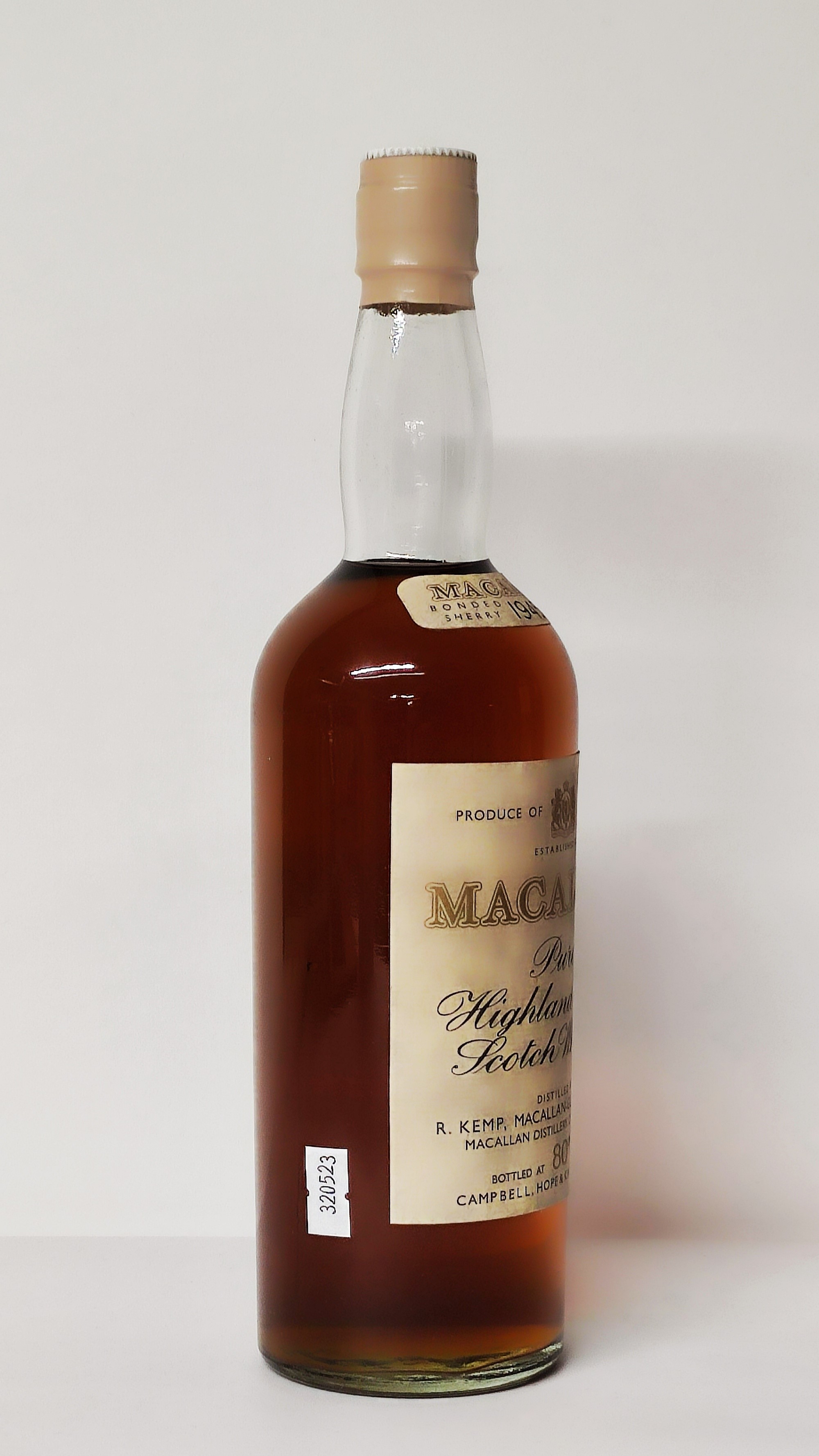 The Macallan 15 Years Old 1945, Pure Highland Malt Scotch Whisky