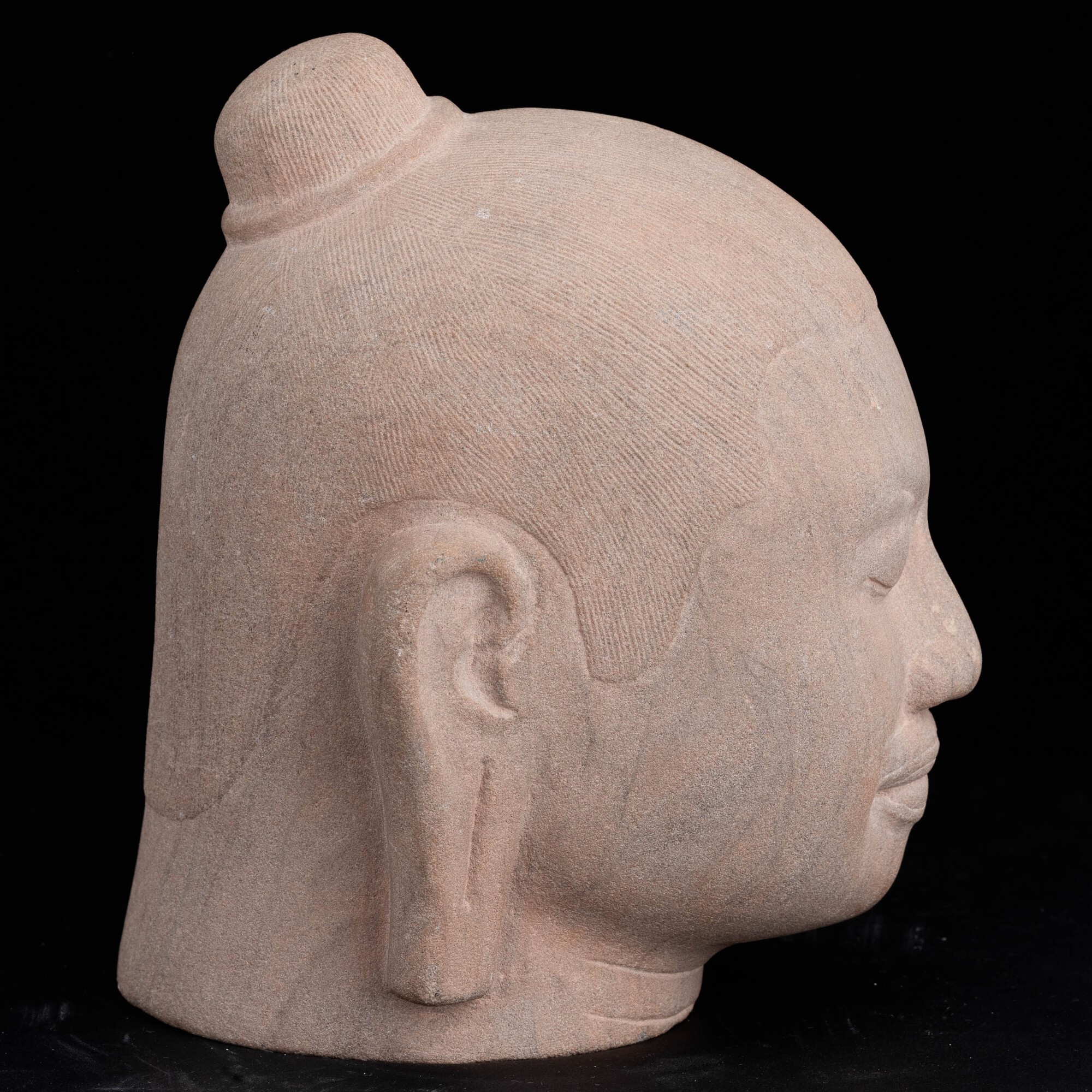 Re Khmer Jayavarman VII, Testa in pietra raffigurante, XIX secolo