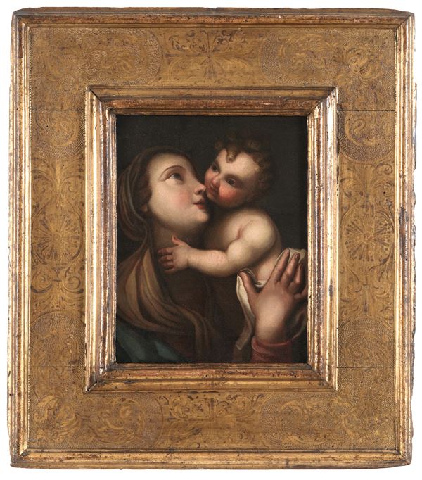 Scuola emiliana del XVII-XVIII secolo Madonna con Bambino