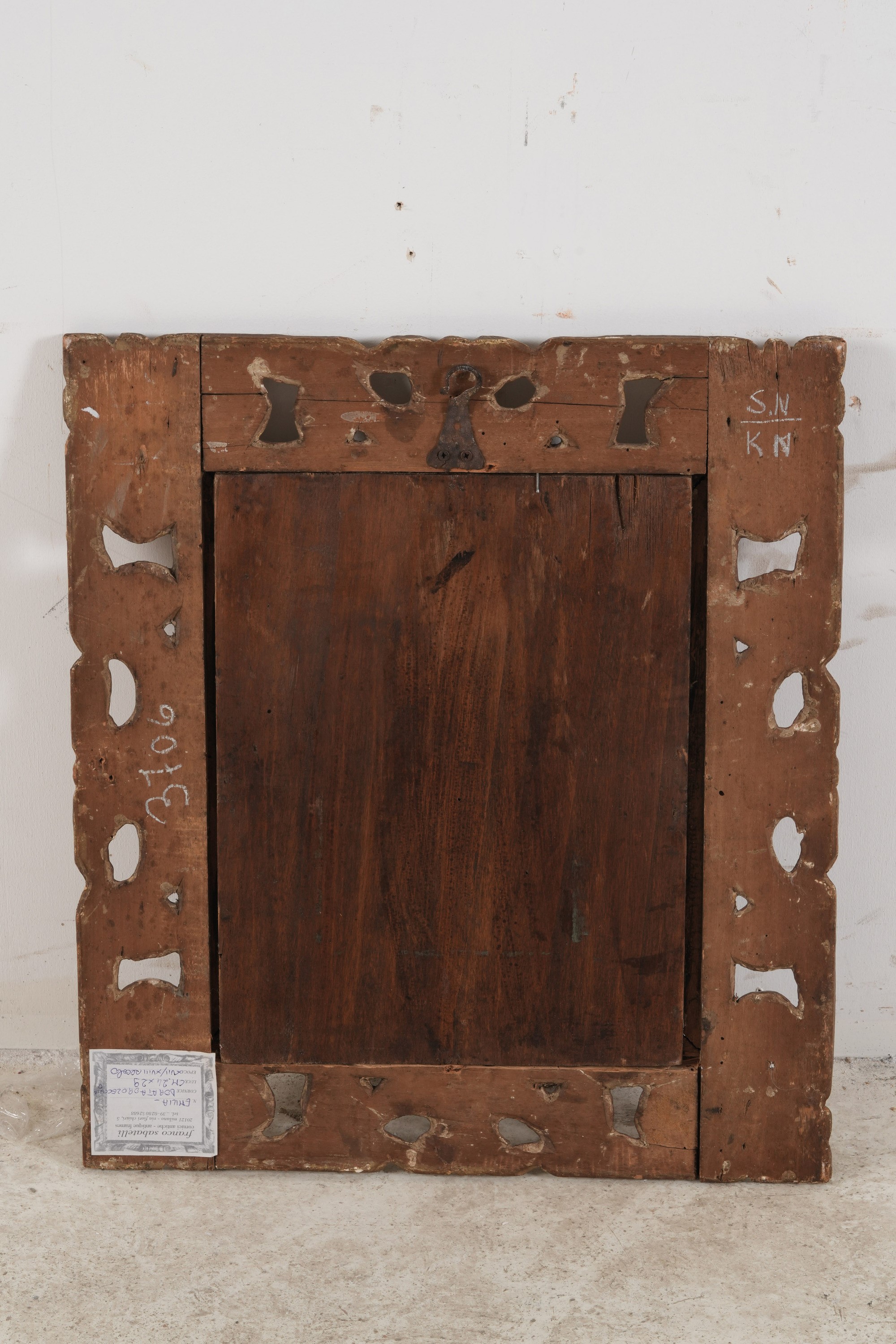 Scuola del XVII-XVIII secolo, Natura morta con vaso di fiori, olio su tavola