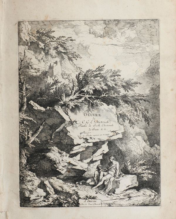 Dietrich C. G. E. Dietrich (1712-1774) Ouvre...A Dresda, chez la veuve Dietrich, dopo il 1774