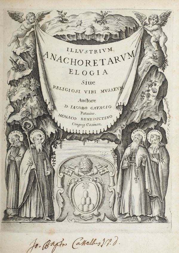 Cavacio D. Jacobo Illustrium Anachoretarum Elogia Sive Religiosi Viri Musaeum... Roma, Dragondelli, 1661