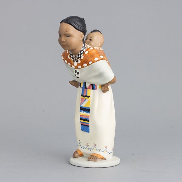 Lenci, Torino 1940 ca Maternità indiana