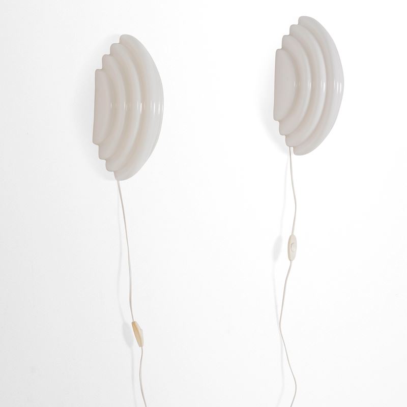Kazuhide Takahama : Due lampade a parete mod. Kumo  - Auction Design - Cambi Casa d'Aste