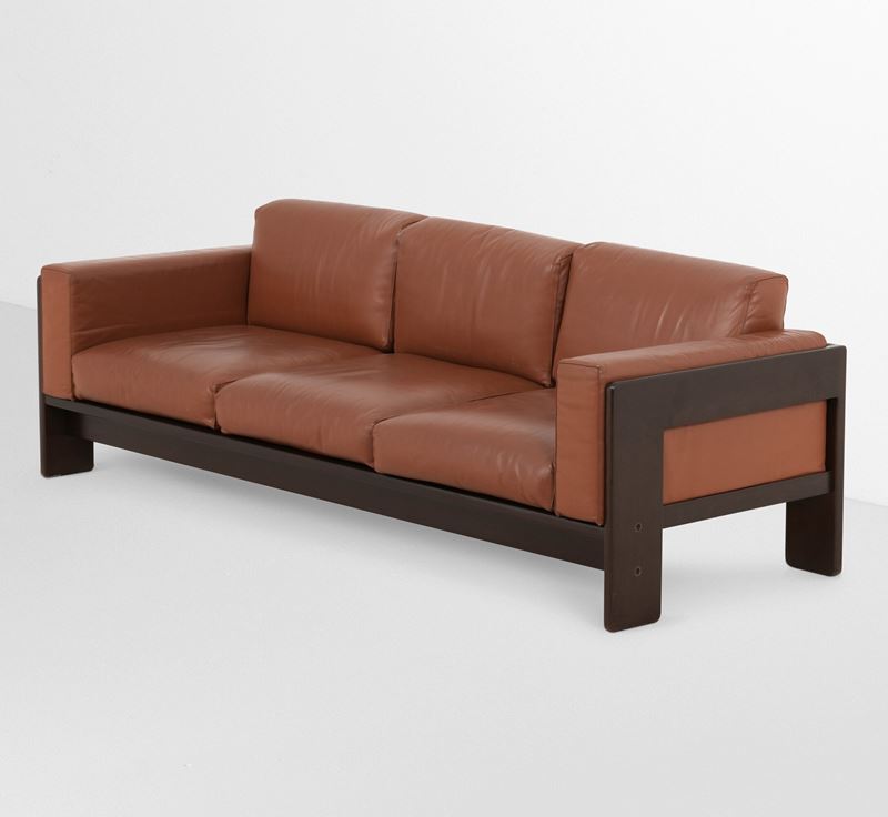 Tobia Scarpa : Divano a tre posti mod. Bastiano  - Asta Design Lab - Cambi Casa d'Aste