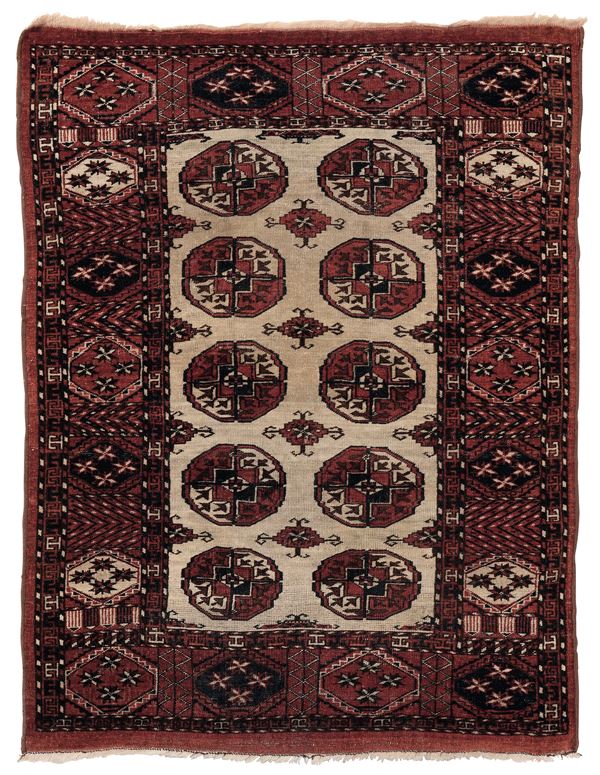 Tappeto Turkestan orientale inizio XX secolo