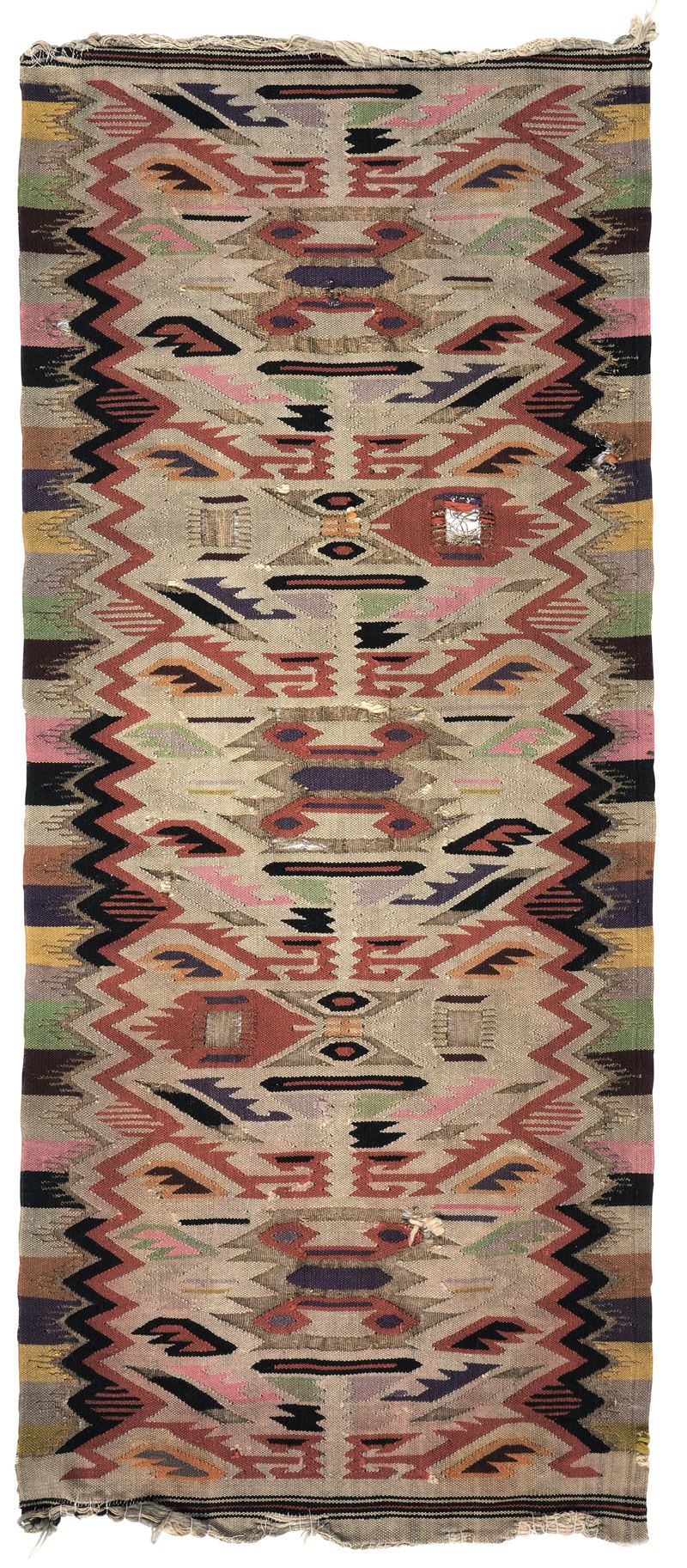Rarissimo Kilim Aleppo, Siria prima metà XIX secolo  - Auction Fine Carpets and Rugs - Cambi Casa d'Aste
