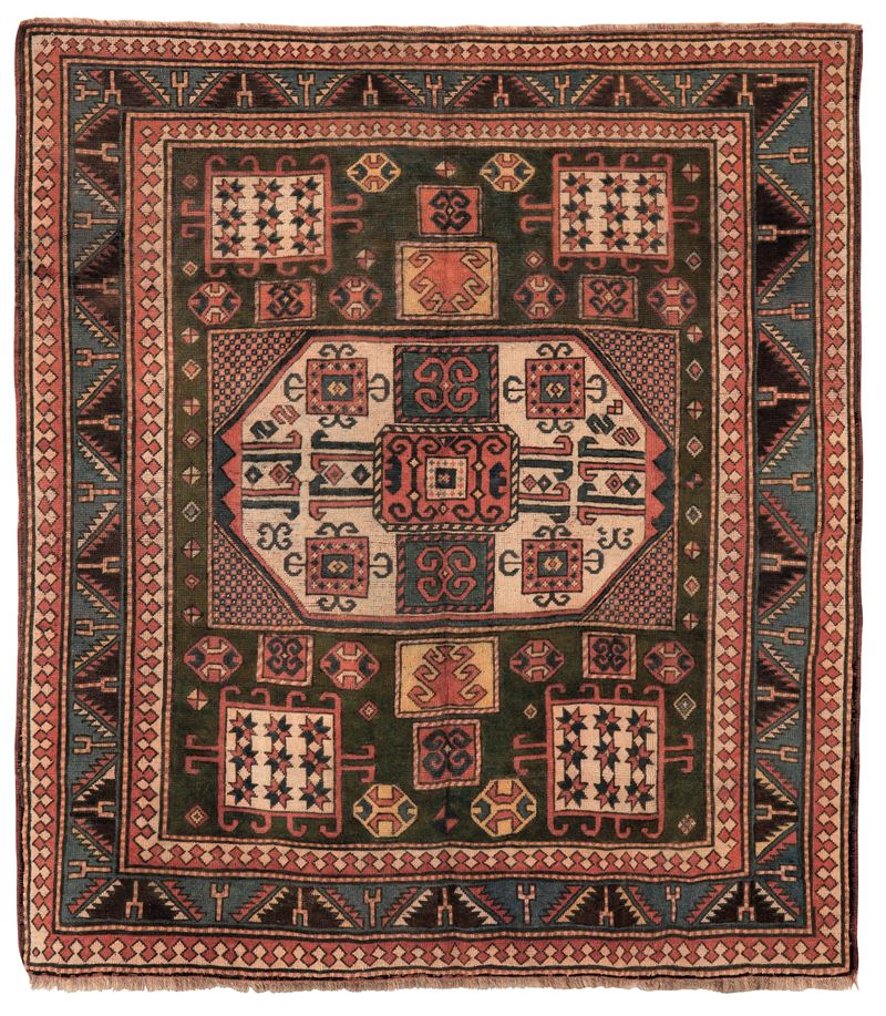 Tappeto Kazak Karachop, Caucaso fine XIX secolo  - Asta Tappeti Antichi - Cambi Casa d'Aste