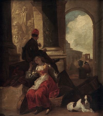 Capriccio con Popolani e Cagnolino